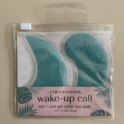 Lemonlavender Wake-up Call Under Eye Pads Hot + Cold Gel Reusable Aqua Blue