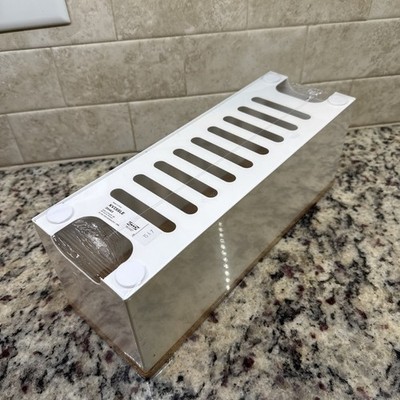 IKEA Kvissle 5 Shelve Metal Wall Magazine File Rack White for sale