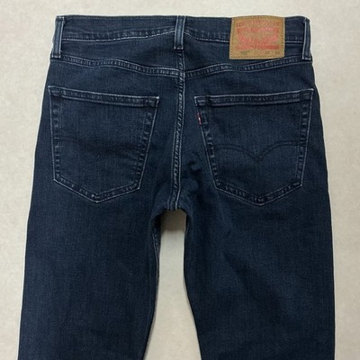 Dunkelblaue Herrenjeans Levis 502 Slim Tapered Größe 30 S W30 L30 (501C)