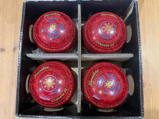 Henselite Classic 2, Ruby Rich, Size 2, Gripped Heavy, set of 4 bowls