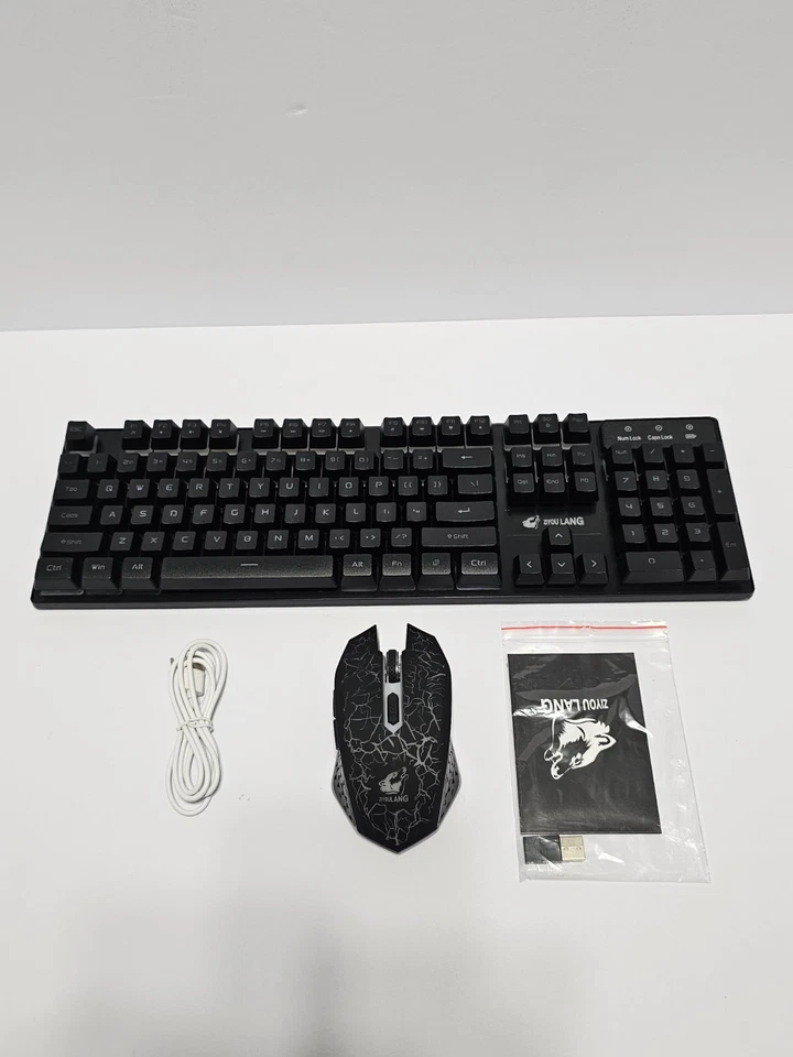 Ziyou Lang T3 2.4GHz Rechargeable Wireless Keyboard and Mouse Set - Black  - Image 3 of 4