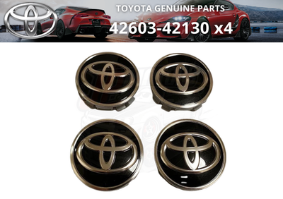 TOYOTA Genuine Wheel Center Caps Black/Silver 4pcs Set 60mm 42603