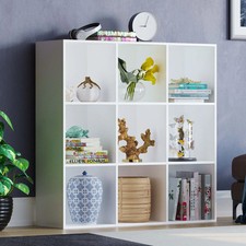 Durham 3x3 Cube Bookcase Living Room Home Office Storage Unit