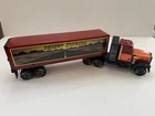 Vintage Metal Tonka 18 Wheeler Pressed Steel Toy Truck Red and Yellow 1982