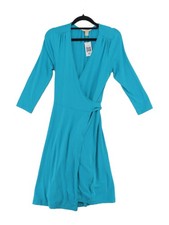 Banana Republic Wrap Midi Dress XS in Blue