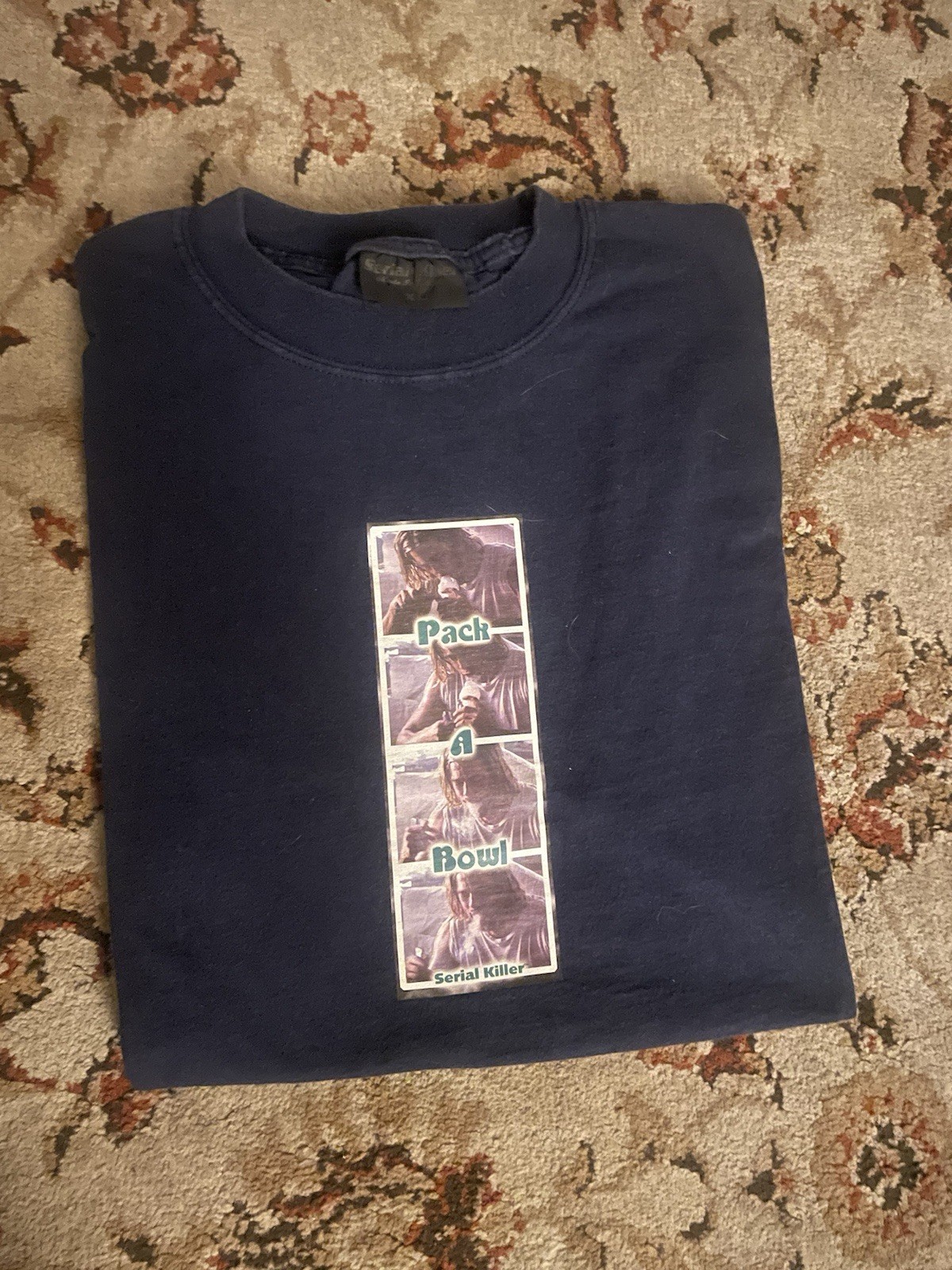 Vintage Serial Killer True Romance Smoke A Bowl Tee Size XL