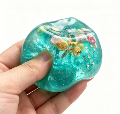 Island Shell Design Squeeze Toy for Sensory Play Hand Eye Coordination