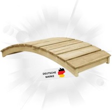DELUKE® Holzbrücke Gartenbrücke SCOTT Teichbrücke Holzsteg Gartendeko Zierbrücke