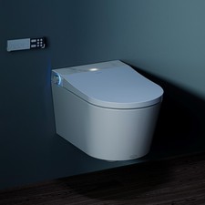 Intelligente Wandtoilette,mit integriertem Bidet,beheiztem Sitz,Warmlufttrockner