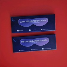 2Pk Heated Eye Mask Warm Compress: Cordless Heating Pad for Dry Eye
