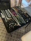 vintage costume jewelry large lot all wearable necklaces bracelets pins earrings