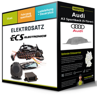Elektrosatz 13-Pol Spezifisch für Audi A3 Sportback 07.2008-03.2013 NEU