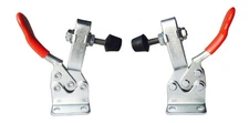 Smoker Toggle Latch BBQ pit lid clamp. Front Flat mount 2 pk