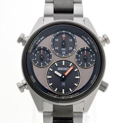 SEIKO SBER005 PROSPEX SPEED TIMER SOLAR CHRONO QUARZ HERREN UHR RUNDES ZIFFER...