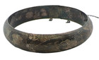 Vintage Sterling Silver Chased Bangle Bracelet 7.5” Antique Floral Design Estate — photo 1