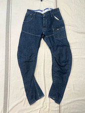 G-Star Jeans Twisted 34 34 Steel Loose Tapered Brooklyn Denim Raw 3301 Blue VGC