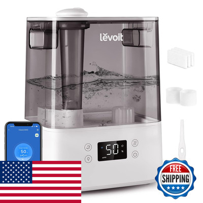 Levoit Humidifiers For Bedroom Large Room Home 6L Cool Mist Top Fill Essential