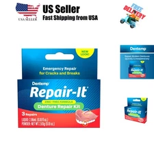 Repair Kit - Repair-It Advanced Formula Denture Repair Kit - Repairs Broken D...