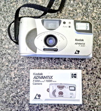 Kodak Advantix F300 Point  Shoot Film Camera - 35mm - Silver with Manual