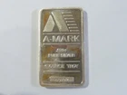 Vintage 1 oz Silver Bar - A-Mark (Vintage) Light orange toning Rare #C