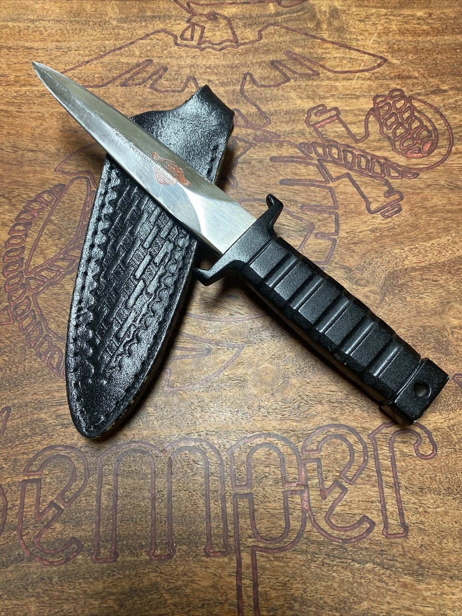 Vintage Frost Cutlery Harley Davidson Fixed Blade Boot Knife W