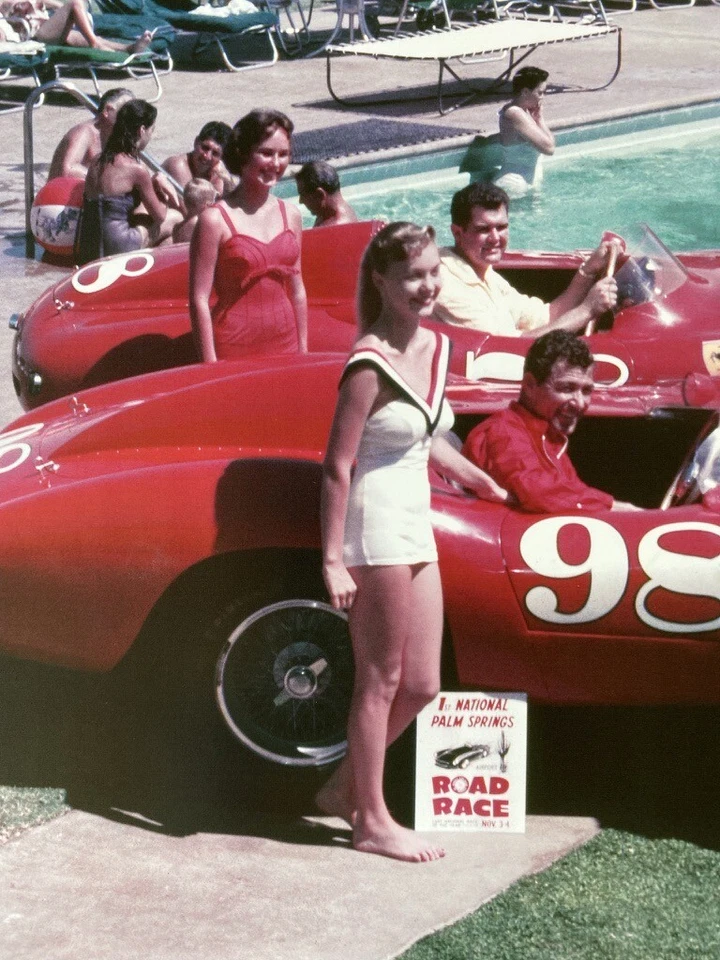 FERRARI 410S Poster Napa 2008 Legends of Motorsport William Edgar Photo - Image 3 of 4