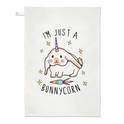 I'm Just A Bunnycorn Geschirrtuch Geschirrtuch - Hase Einhorn Hase lustig
