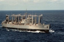 1988 MR US Navy Fleet Oiler CALOOSAHATCHEE AO-98 Underway 4x6 Photo #15