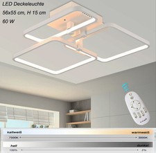 LED Deckenleuchte XW007*3 mit Fernbedienung Lichtfarbe/Helligkeit einstellbar A+