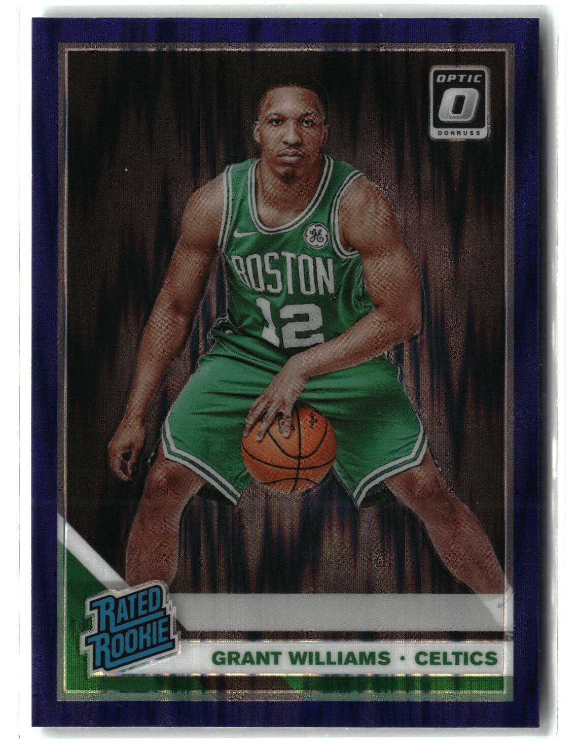 Grant Williams 2019-20 Donruss Optic #157 Purple Shock Boston Celtics Rookie