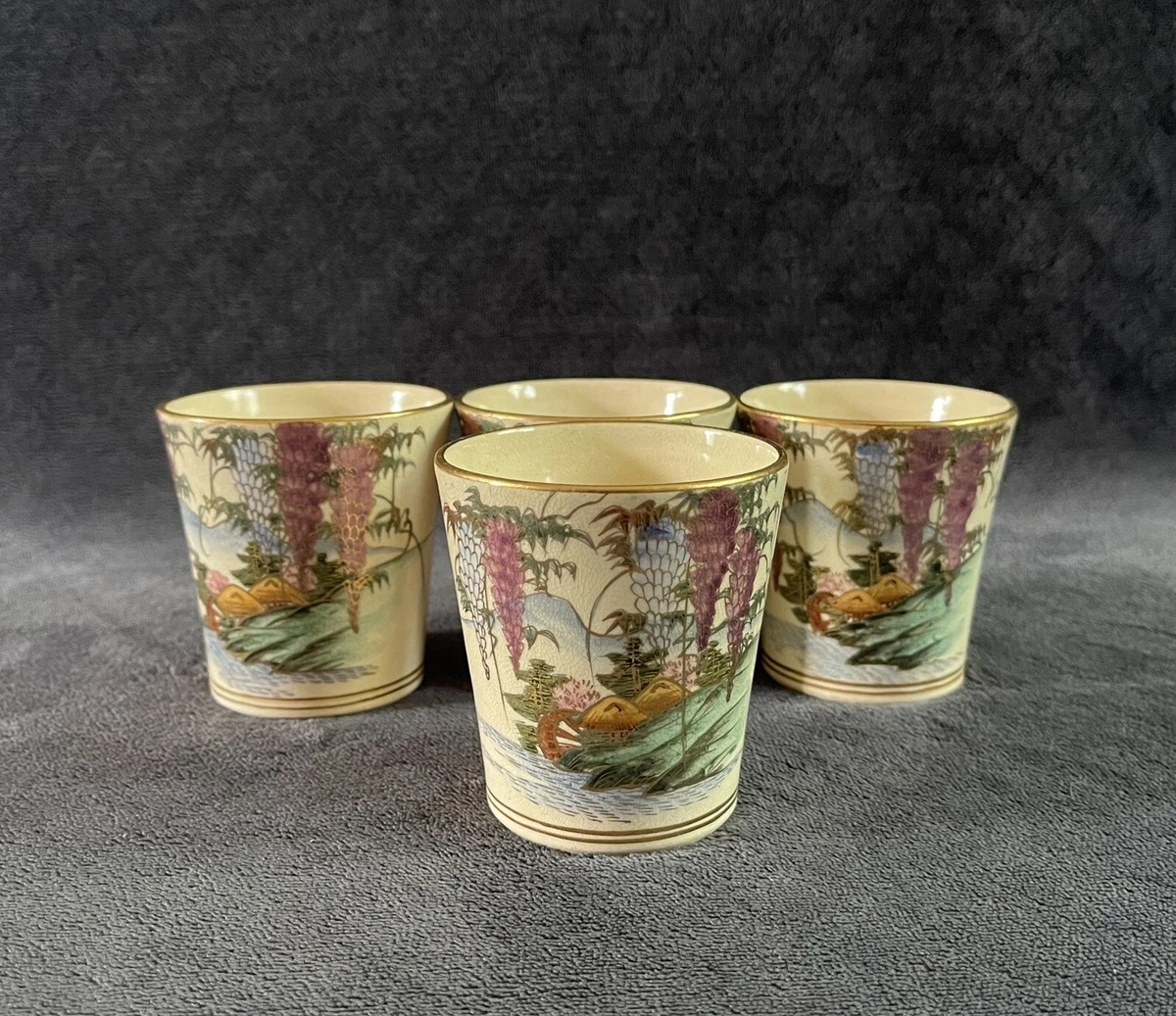 陶瓷古董原始1900-1940 年日本玻璃杯和杯子| eBay
