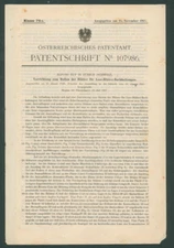 Rare 1927 Austrian Patent Loose-Leaf Clamp Invention + Schematics Ruf Zurich