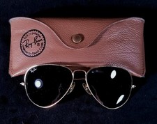 Gafas de aviador retro Ray Ban años 80 Bausch & Lomb LO205 VQAS en estuche de cuero sintético