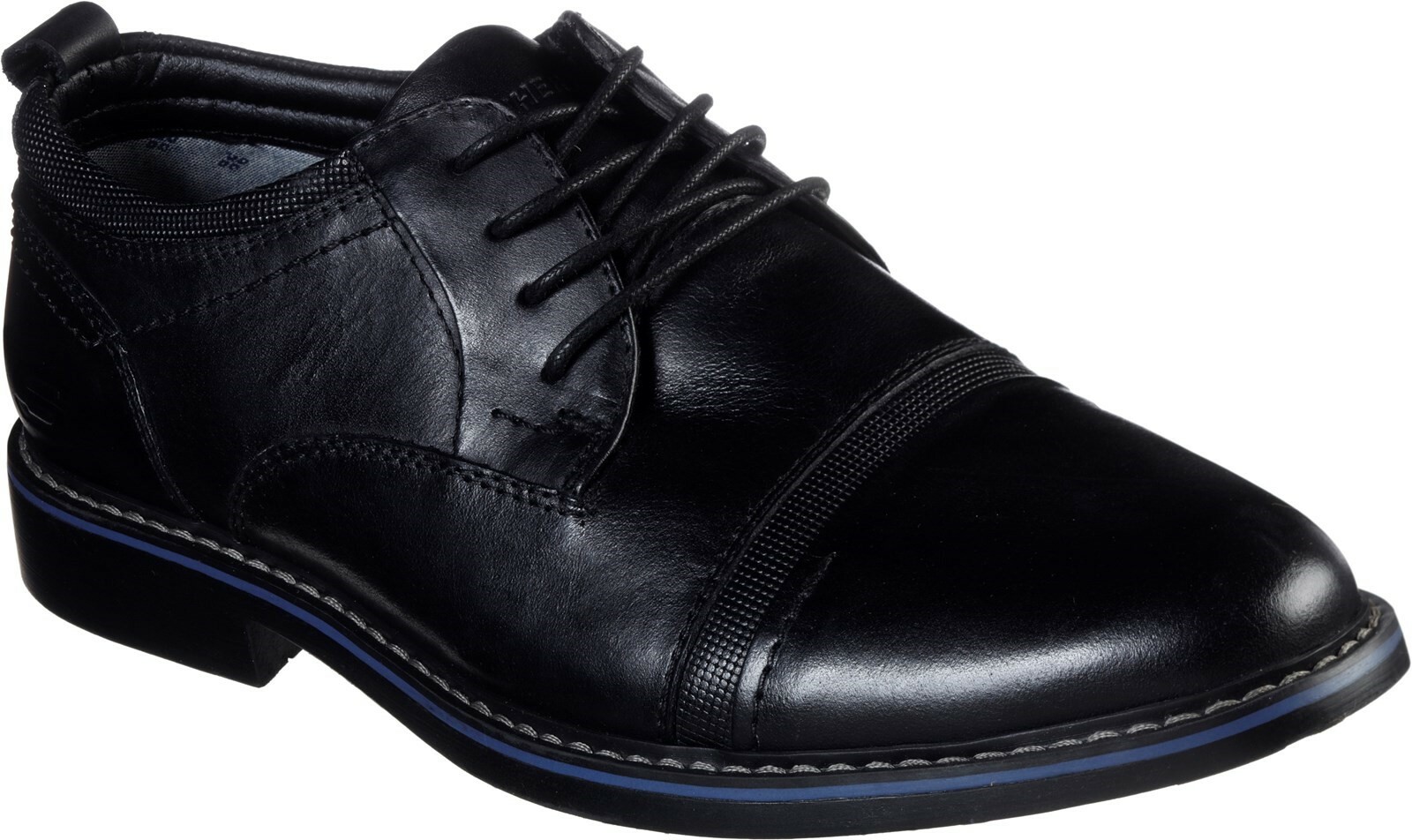 Skechers Bregman Selone black leather 