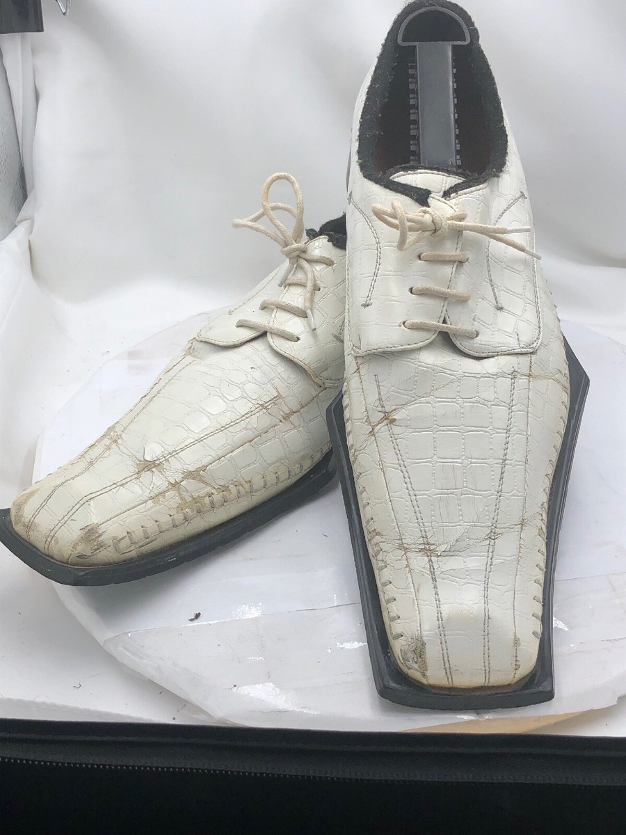 Tango White Crocodile Square Toe Size 7 | eBay display picture 2