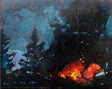 Chris Long The Long Painter Original Painting A Midnight of Distinction 8