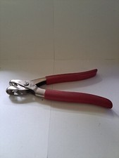 Malco SL-5 Snap Lock Punch for Vinyl & Aluminum Made in USA 9" Long-Red Handles-