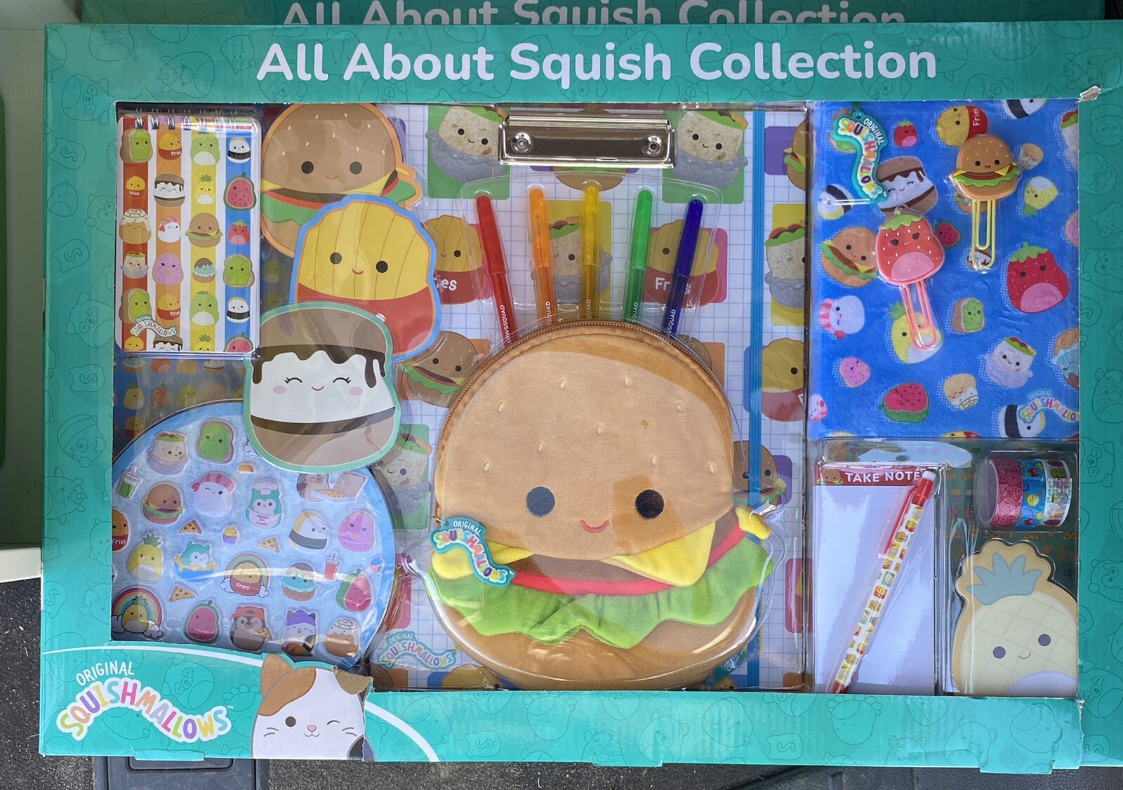 NEW! Squishmallow All About Squish Collection Stationery Kit, Carl the