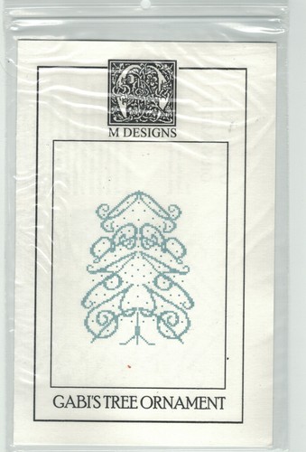 M Designs Cross Stitch Chart NAME Tree Ornaments - You Pick - Picture 17 of 49