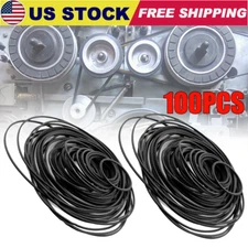 100 PCS Square Rubber Drive Belt For Cassette Player Recorder Repair Replacement