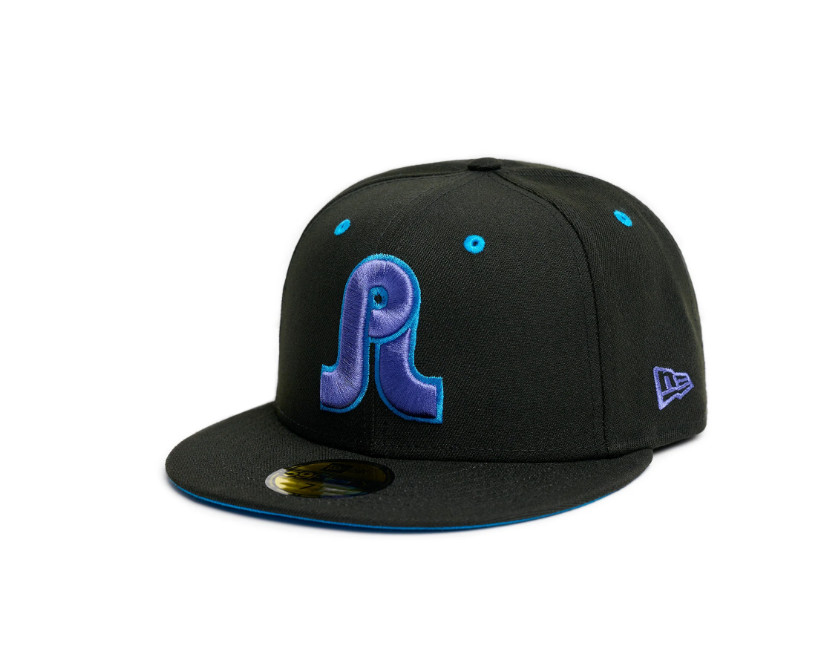 PL x Jiberish New Era 5950 Fitted Hat (Black Rainstorm)