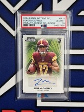 LUKE MCCAFFREY 2024 PANINI INSTANT ACCESS SIGNATURES AUTO JUNGLE #22/25 PSA 10