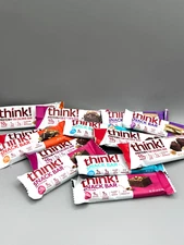 60 COUNT ASSORTED 10G Protein Snack Bar, Salt Caramel,SMORE BROWNIE  1.41 oz EA