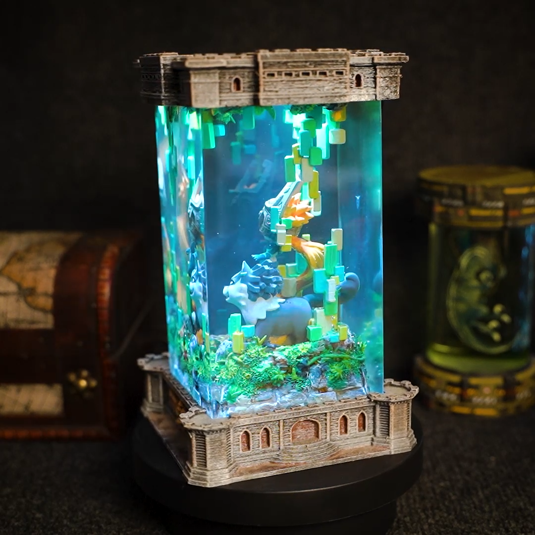 midna Zelda resin lamp, midna custom night light, Zelda custom