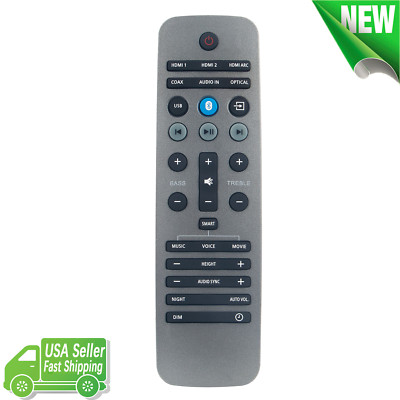 New B8/93 Replaced Remote Control for Philips Fidelio Dolby Atmos Sound Bar B8