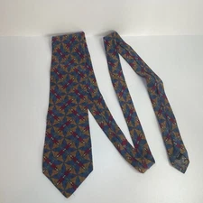 Art of MC Escher Mens 100 % Silk Tie Necktie Angel and Bat Made In Italy Vintage
