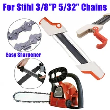 2 IN 1 Chainsaw Teeth Quick Sharpener For Stihl 3/8'' Chain 5/32'' 7/32'' 3/16''