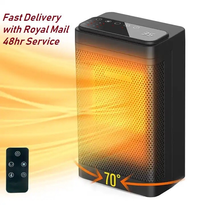 Electric Space Heater Low Energy 1500W Ceramic Fast Heating Fan Heater