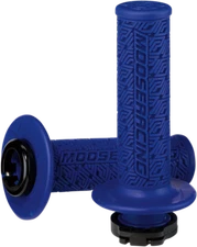 MOOSE RACING HARD-PARTS 0630-2537 GRIP LOCK-ON MOOSE BU/BK