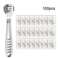 Pedicure Callus Shaver Foot Hard Tough Dead Skin Corn Remover Tool 100 Blades